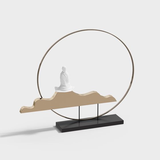 Zen-Inspired Meditation 3D Model