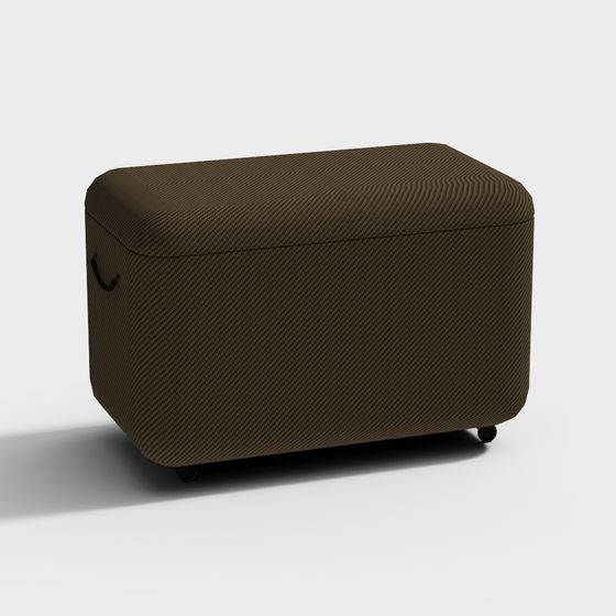 Stylish Low-Poly Storage Box 3D Model