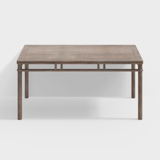 Runder langer Esstisch im Ming-Stil