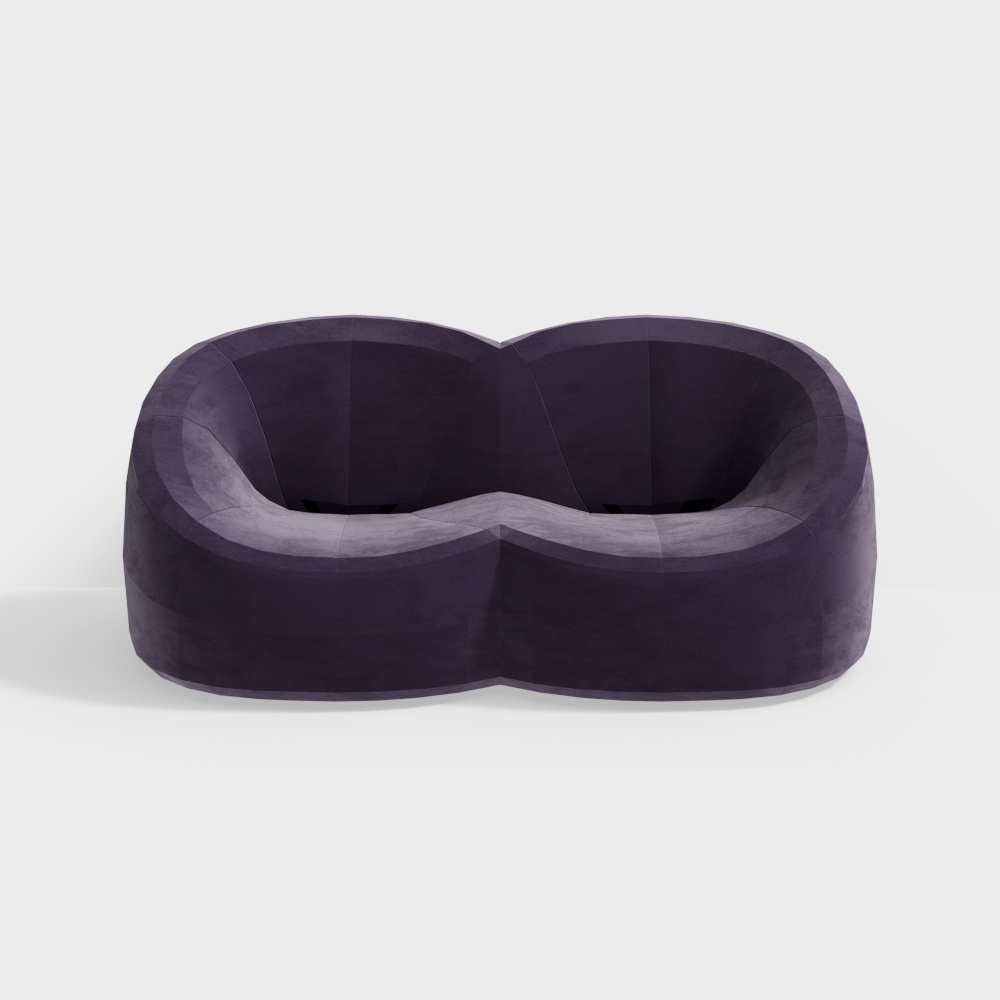 Ligne Roset Pumpkin small settee purple