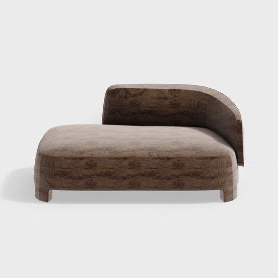 Streamlined Sofa 3D model with Unique Design