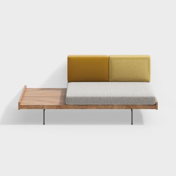 Modern Minimalist Sofa Bed 3D model