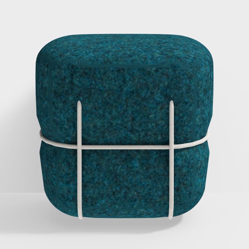 Ligne Roset Lace Small footstool blue