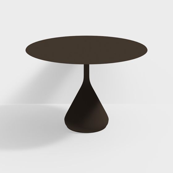 Chic Low-Poly Round Table 3D model for Modern Spaces