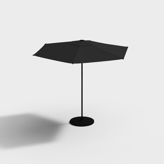 Elegant Urban Umbrella 3D model for Creative Spaces