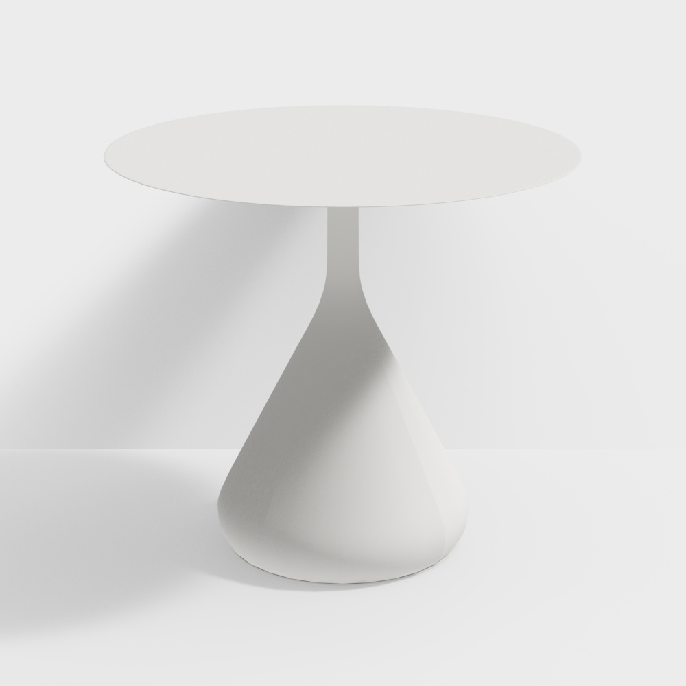 Sleek Round Table 3D model for Modern Interiors
