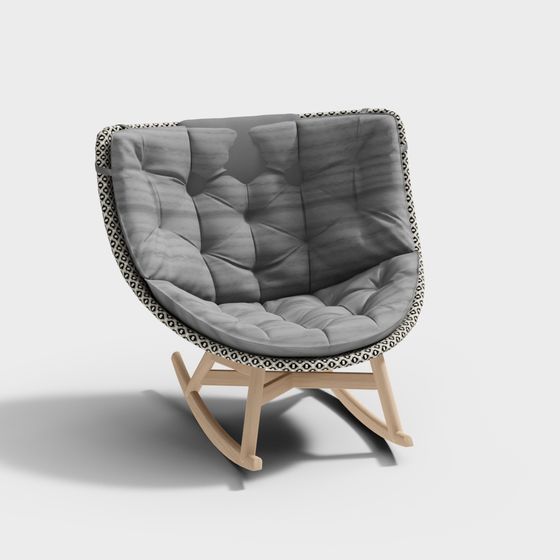 Cozy Rocker 3D model for Modern Interiors