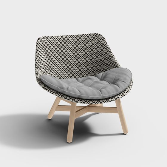 Stylish 3D Chair Model for Creative Applications