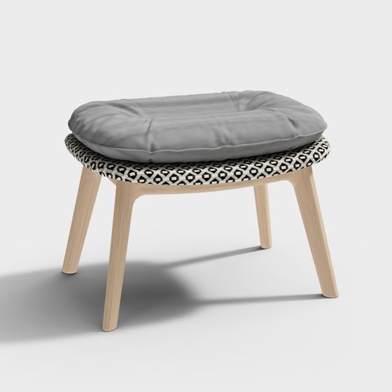 Cozy Footstool 3D model