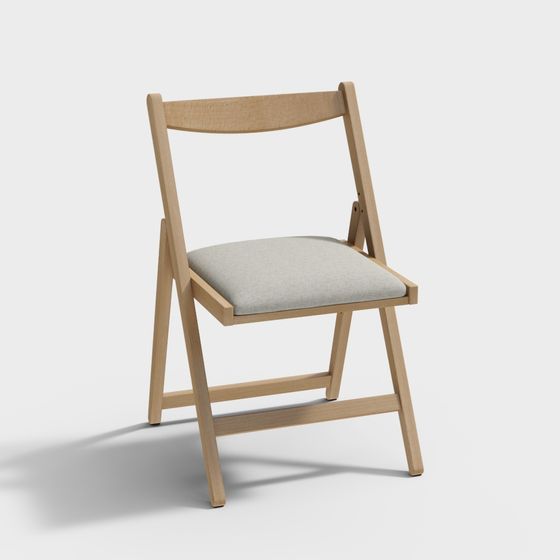 Minimalist Folding Chair 3D model