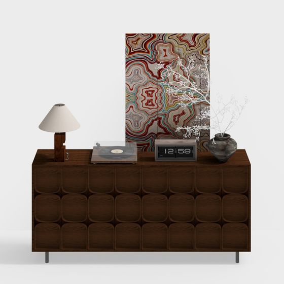 Mid-Century Modern Sideboard 3D model