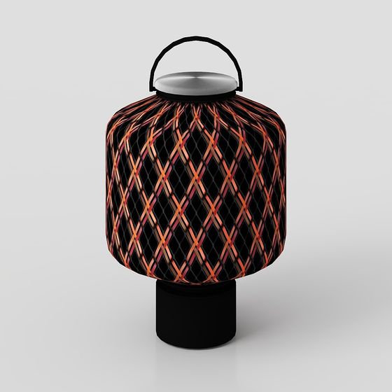 Stylish Low-Poly Lantern 3D model