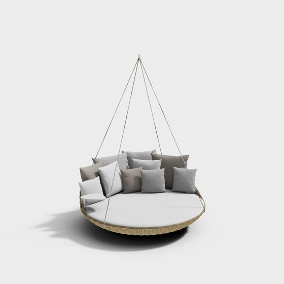 Elegant Hanging Hammock 3D model for Relaxing Spaces