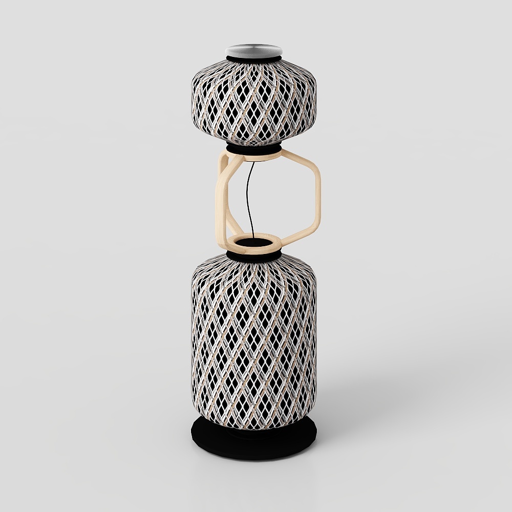 Unique Pendant Light 3D Model – Woven Mesh Design