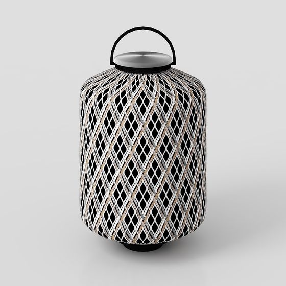 Mesh Lantern 3D Model for Modern Aesthetics