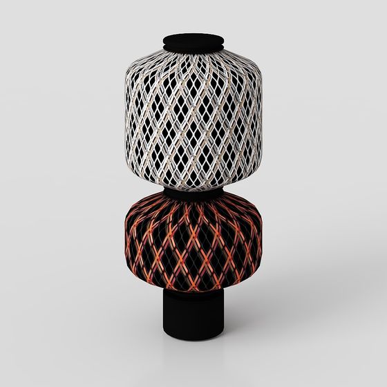 Geometric Mesh Light 3D model for Modern Interiors