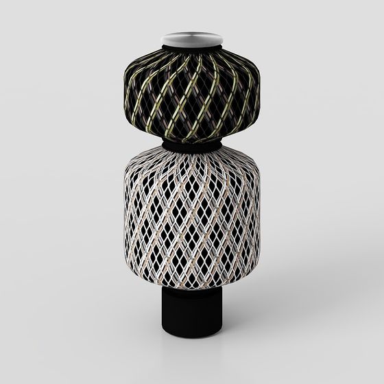 Grid Art Lamp 3D model