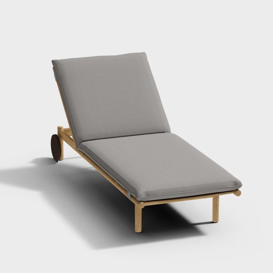 Modern Minimalist Lounge Chair 3D model