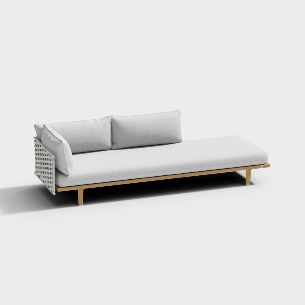 Chaise longue prolongée à gauche DEDON SEALINE