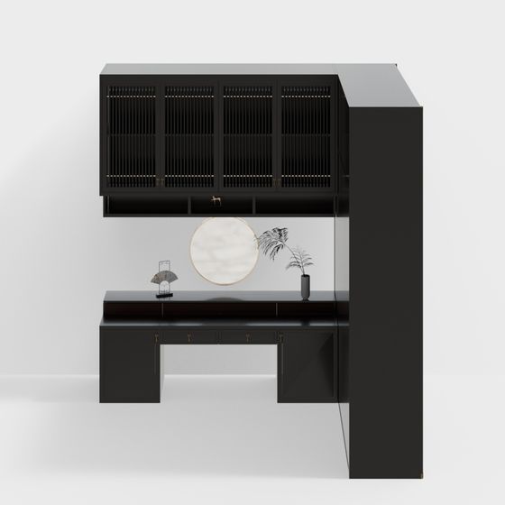 Urban Study Room Low-Poly 3D Model