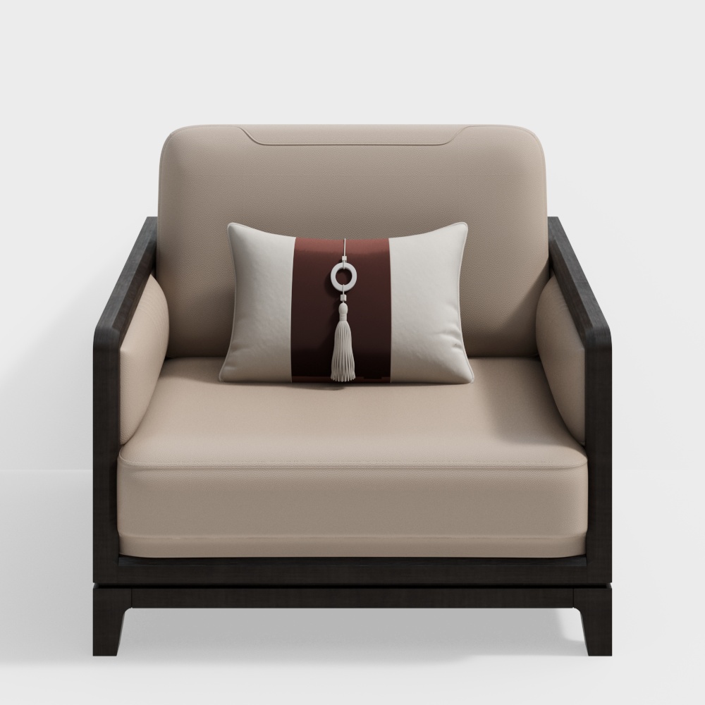 Sofá Individual de Estilo Chino Nuevo