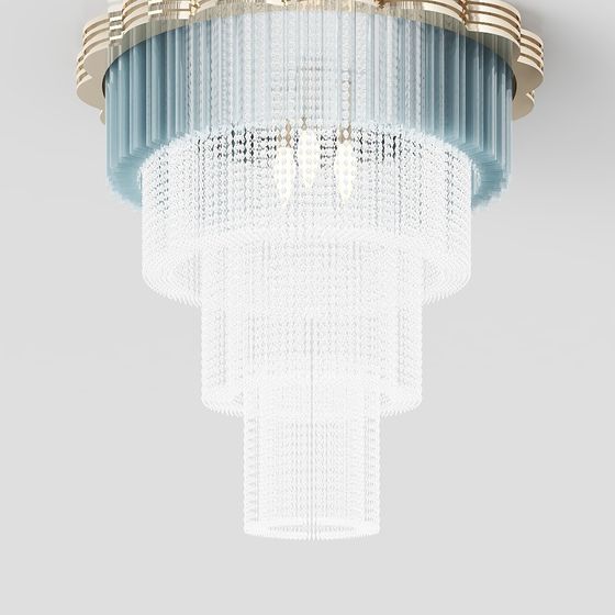 Candelabro de cristal de lujo moderno