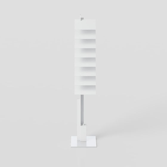 Minimalist Modern Bookshelf 3D model