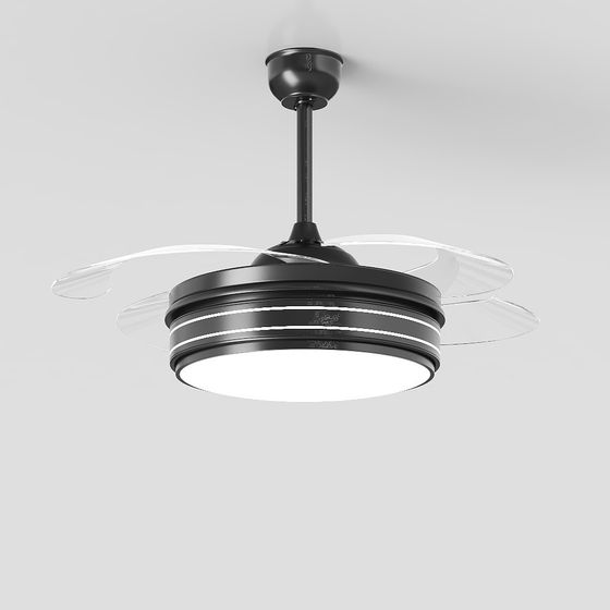 Sleek Invisible Fan 3D model for Modern Spaces