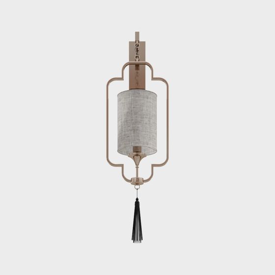 New Chinese-Style Gray Wall Lamp for Elegant Lighting