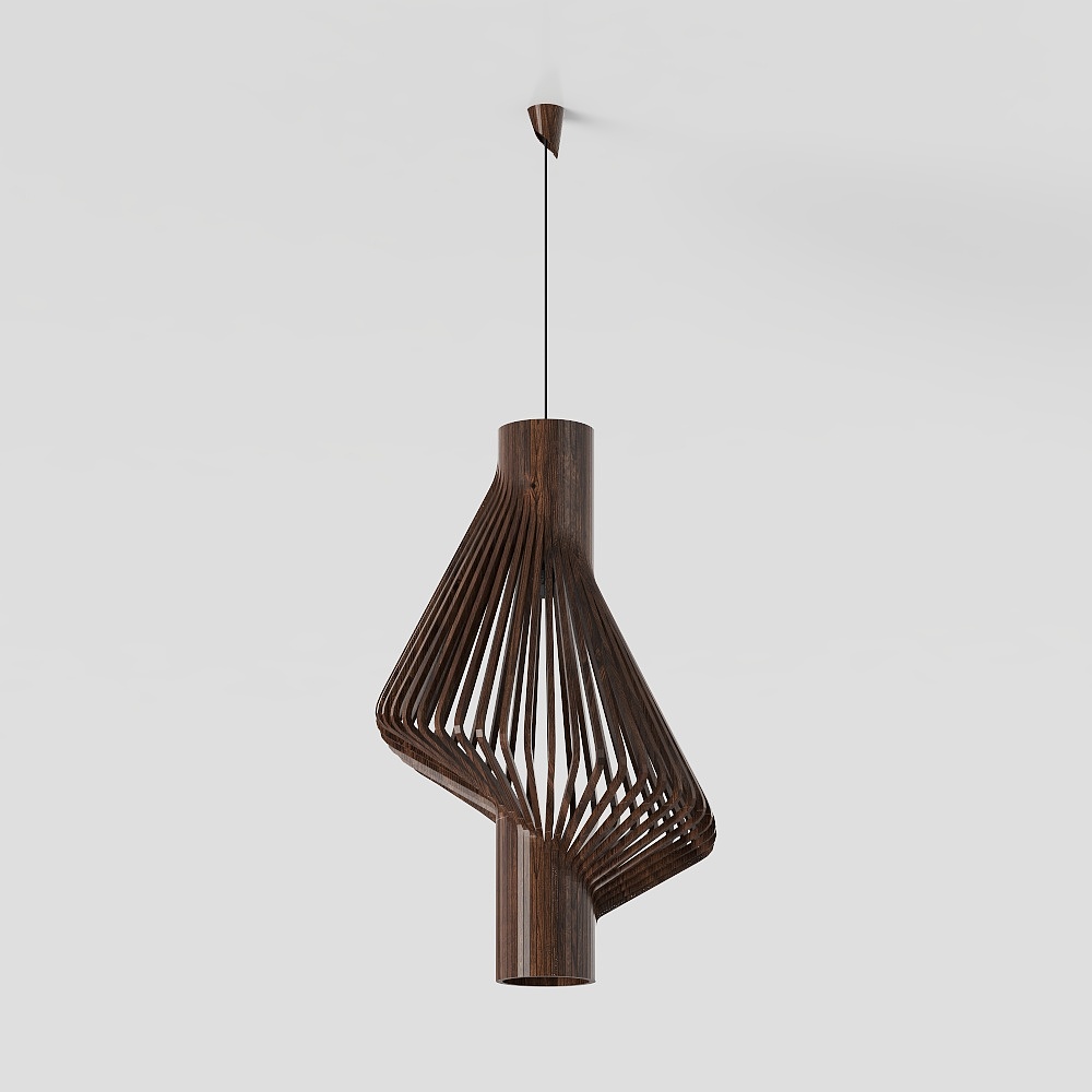 中國木製鳥籠吊燈