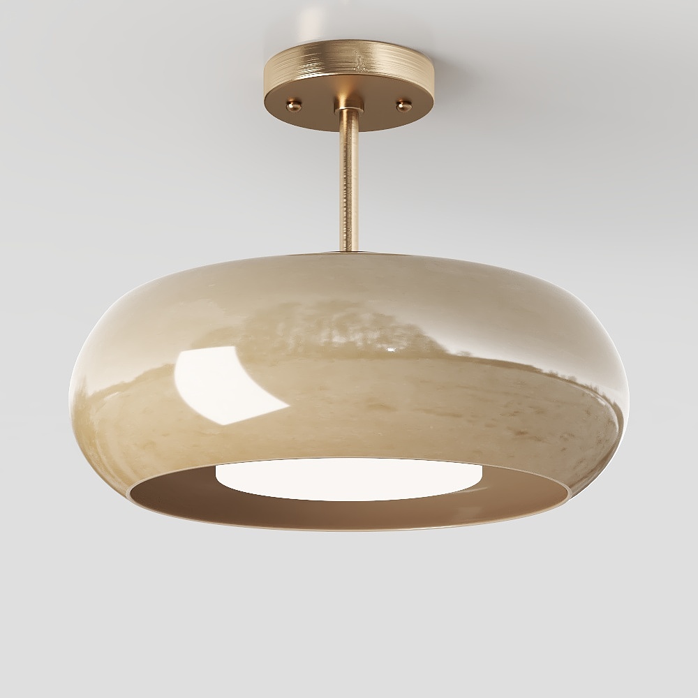 Lámpara colgante modelo crema moderna