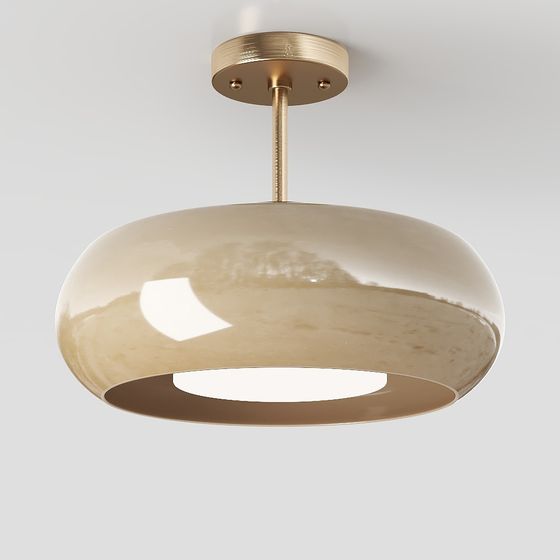 Lámpara colgante modelo crema moderna