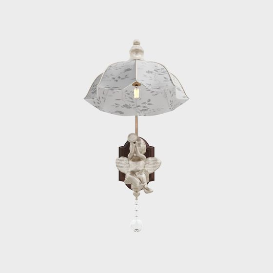 Antique Wall Pharmacy Lamp 3D Model in Golden