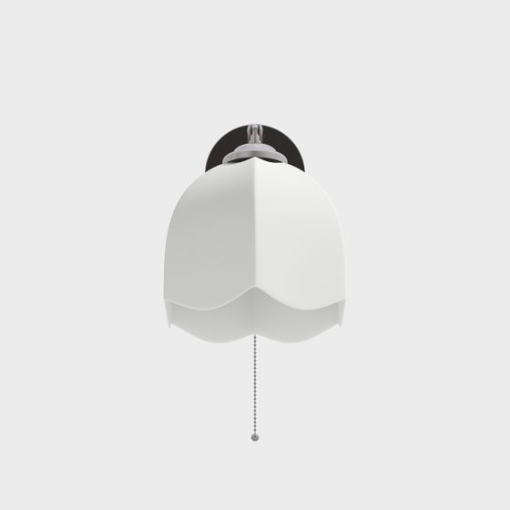 Antique French Wall Light 3D Model in White