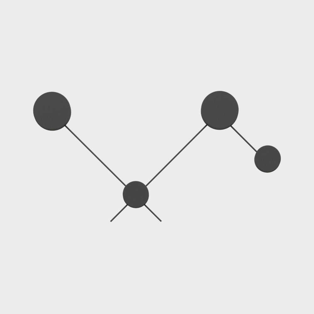 Connection Points Low-Poly 3D model