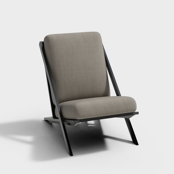 Urban Lounge Chair 3D model for Modern Spaces