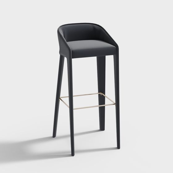 Modern Bar Stool 3D Model