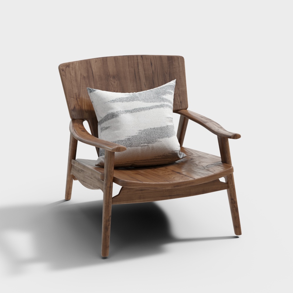 A Minimalist and Serene Leisure Chair