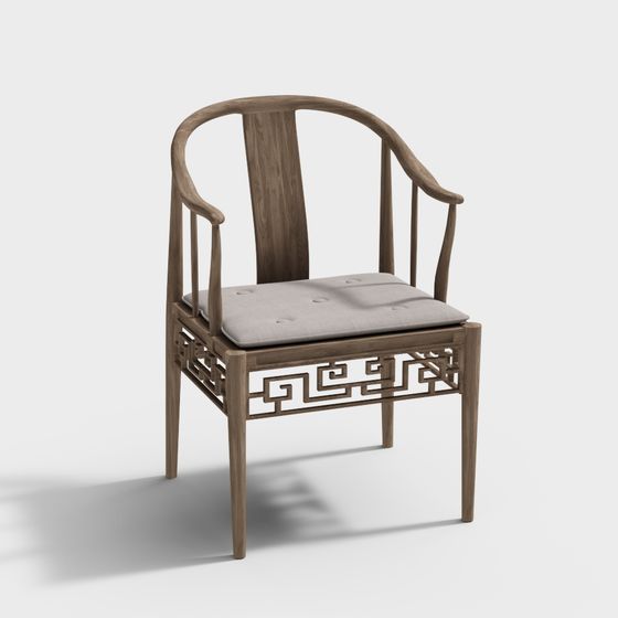Elegant Low-Poly Chair 3D Model