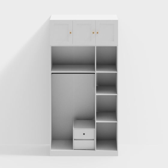 Minimalist Urban Storage Cabinet 3D model