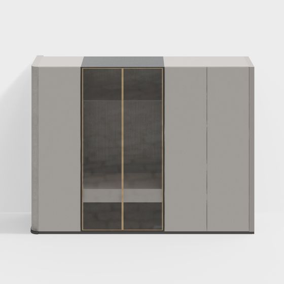 Minimalist Storage Cabinet 3D model