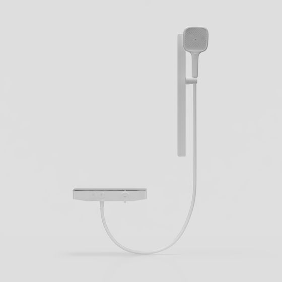 Sleek Shower Head 3D model for Modern Spaces