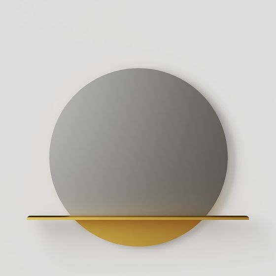 Minimalist Wall Mirror 3D model for Contemporary Spaces
