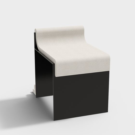 Stylish Low-Poly Armchair 3D model