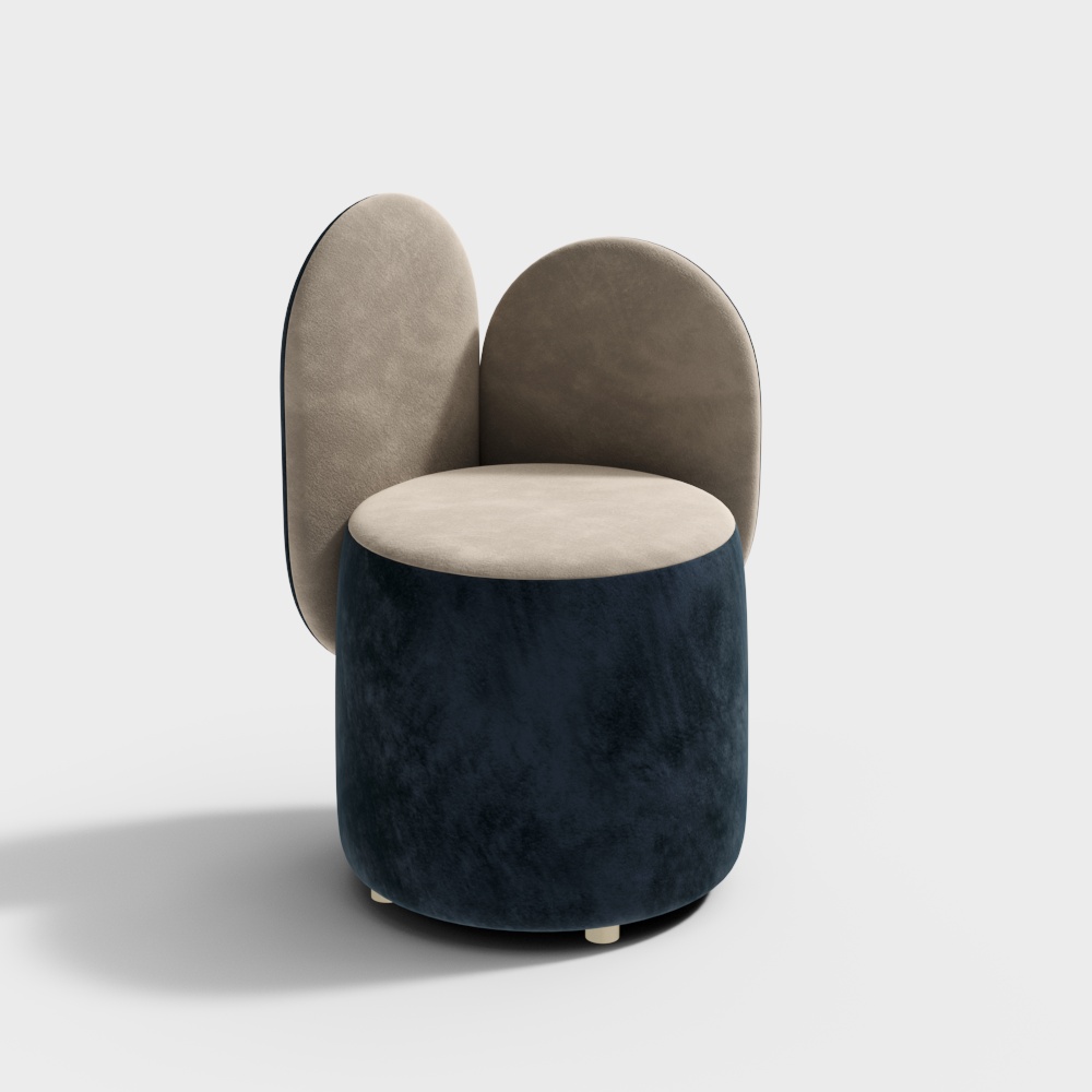 Cozy Curve 3D model - Elegant Seating Design