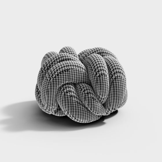 Knot 3D Model - Artistic Stool Design