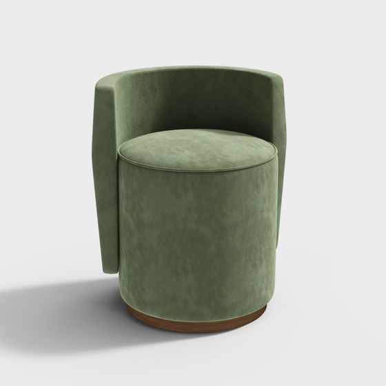 Velvet Comfort 3D Model - Elegant Seating Design