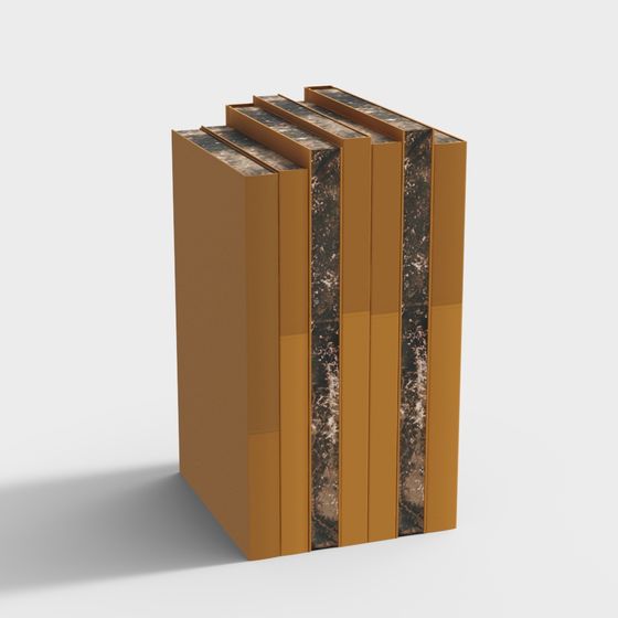 Vintage Book Collection 3D model
