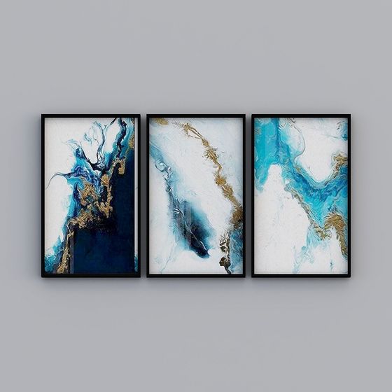 Abstract Fluid Puzzle 3D model