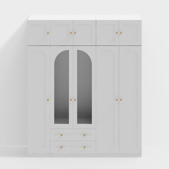 Urban Elegance Wardrobe 3D model